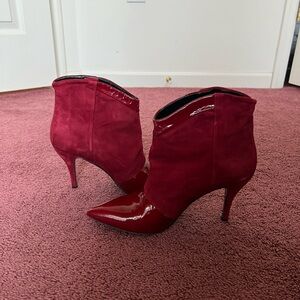 Vera Cuoio Red Boots Size 40